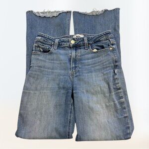 Paige Jeans High-rise Laurel Canyon Raw Hem Bootcut Jeans Women's Size 27